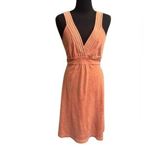 TOMMY BAHAMA RELAX CABANA JUNGLE SLEEVELESS SHIFT DRESS ORANGE SZ S TROPICAL